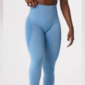 Sky Blue Contour Seamless Leggings